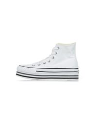 Converse Kant High Shoe Chuck Taylor All Star Lift High in het Wit - Lyst