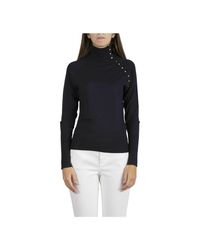 Dolcevita donna Liu Jo 8F1027MA76L AZZURRO Dolcevita donna Liu Jo 8F1027MA76L AZZURRO