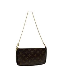 Buona tracolla a catena pochette di Louis Vuitton in Marrone | Lyst