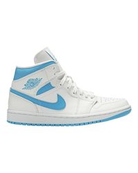 Air jordan 1 mid sneakers Nike de color Azul | Lyst