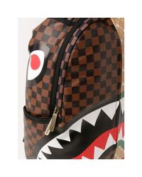 Zaino in pelle vegana con bocca squalo da Uomo di Sprayground in Marrone |  Lyst