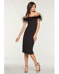 milly elle feather dress