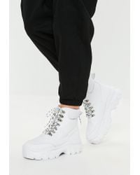Super Chunky Sole Trainer Boots - Lyst