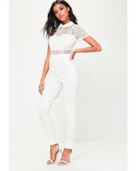 white collared jumpsuit