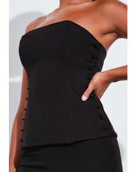 haut bustier noir