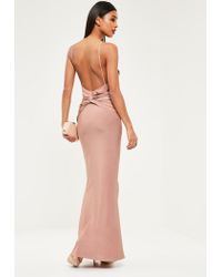 ruched bum maxi dress