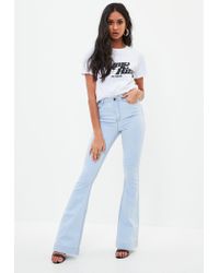 missguided flared jeans