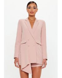 pink blazer playsuit