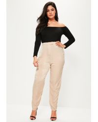 plus size cream pants