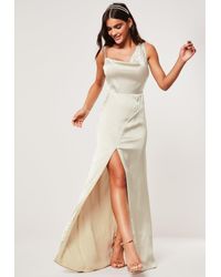 champagne cowl neck maxi dress