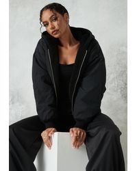 black teddy borg bomber jacket