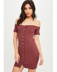 karen millen bardot popper dress
