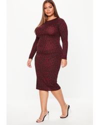 red leopard print dress plus size