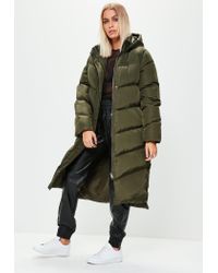 Khaki longline coat Clearance