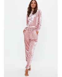 velvet loungewear tracksuit