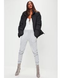 black ultimate oversized padded jacket