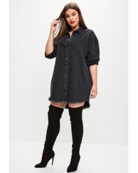 oversized denim shirt plus size