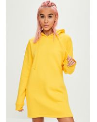 yellow hooded dress