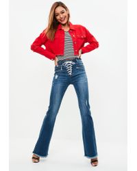 missguided flared jeans