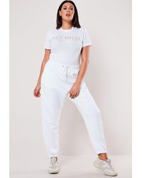 plus size white sweatpants