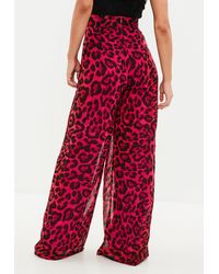 red leopard trousers