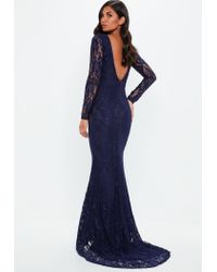 navy low back dress