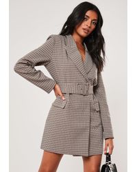 robe blazer carreau