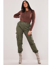 ladies plus size cargo trousers