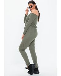 plus size bardot jumpsuit