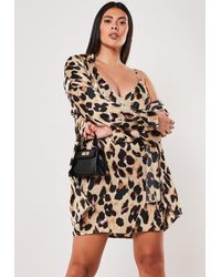 plus size leopard print shirt dress