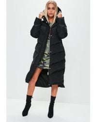h&m blue puffer coat