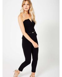 miss selfridge black jumpsuit