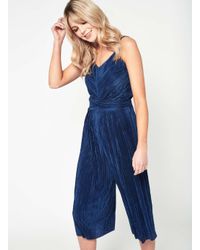 miss selfridge plisse jumpsuit