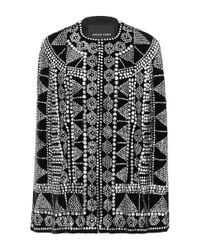 Naeem Khan Metallic Special Velvet Cape