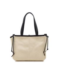 Loewe Canvas Small Cushion Tote in Black/White (Brown) | Lyst