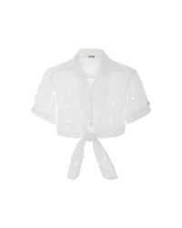 Cult Gaia Madeline Blouse White