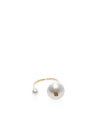Delfina Delettrez | White Trillion Ring | Lyst