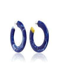 Cult Gaia Blue Mira Hoops