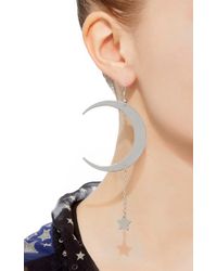 Roberto Cavalli | Metallic Lucky Moon & Star Earrings | Lyst