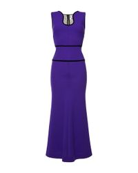 Roland Mouret | Purple Dalmon Double Wool Crepe Gown | Lyst