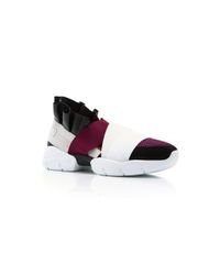 Emilio Pucci Multicolor Leather & Elastane Slip-On Sneakers