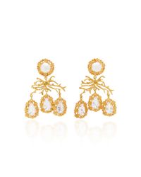 Christie Nicolaides Corallo Earrings in Gold (Metallic) | Lyst 