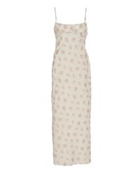 Maggie Marilyn Multicolor Dressed In Best Floral-embroidered Cotton-blend Midi Dress