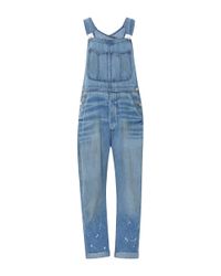 RE/DONE Blue Rigid Denim Overalls