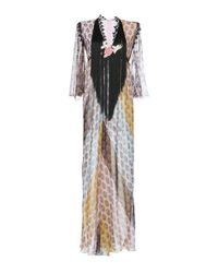 Giamba Multicolor Printed Silk Dress