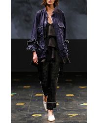Erika Cavallini Semi Couture Multicolor Flore Polka Dot Ruffle Jacket
