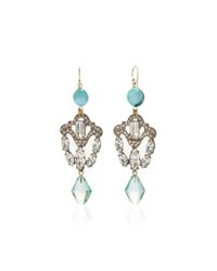 Lulu Frost Blue One-of-a-kind Venetian Swirl Earring