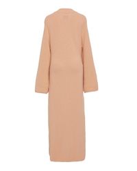 canaan nanushka ribbed maxi knit dress orange