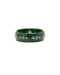 Mark Davis M'o Exclusive: One-of-a-kind Green Wide Carlyle Bracelet