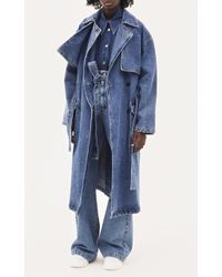 msgm denim trench coat
